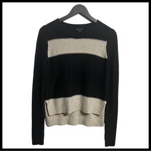 THEORY Silk Cashmere Colour Block Sweater